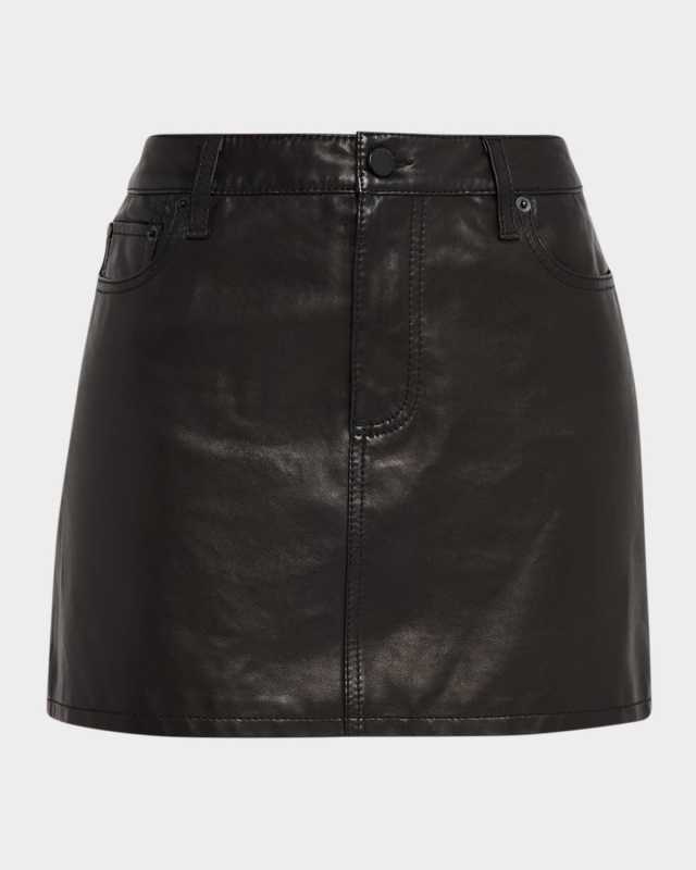 Joss Leather Mini Skirt